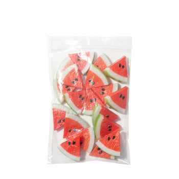Artificial watermelon pieces