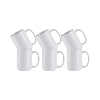Set of 6 ceramic 450 ml mugs for printing