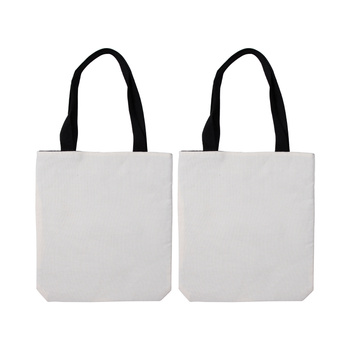 Set of 2 linen shopping bags for printing