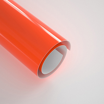 Self-adhesive foil 30,5 x 30,5 cm - 20 sheets - Glossy Sun Orange