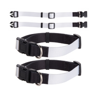 Set of 4 dog collars 66 x 2.5 cm for printing