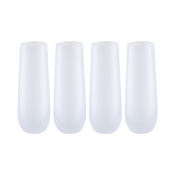 Set of 4 champagne glasses 300ml for printing