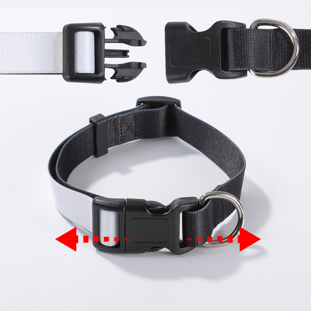 Set of 4 dog collars 66 x 2.5 cm for printing