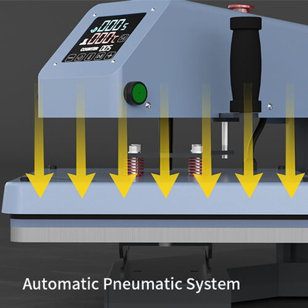 OtterPro Air Press Swing Dual 38 x 38 cm Two-Station Flat Press