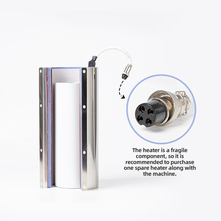 Heater for 900 ml tumblers for press CE-MP270H / 4 pins