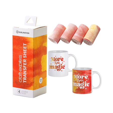 Craft Express Rising Sun transfer sheet 30.5 x 11.4 cm - 4 pcs.