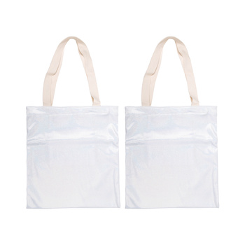 Set of 2 glitter shopping bags for printing