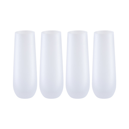 Set of 4 champagne glasses 300ml for printing