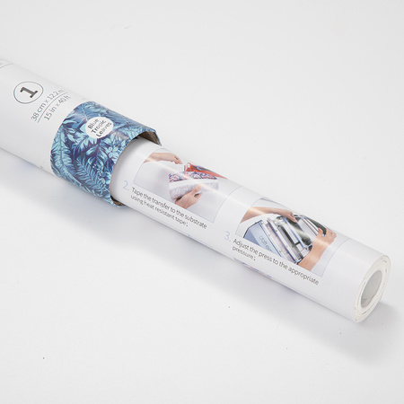 Craft Express hydro-transfer foil - Blue Tropic Leaves