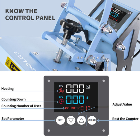 Craft Express flat press 30 x 23 cm Blue