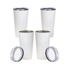 Set of 4 480ml tumblers for printing - iridescent white