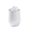 Mug for mulled wine 360 ml - white, lid with artificial ice