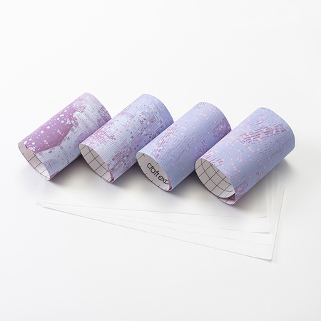 Arkusz transferowy Craft Express Pink Mist 30,5 x 11,4 cm - 4 szt.