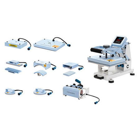 Craft Express Hobby Combo 8-in-1 Multifunctional Press Blue