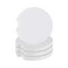 Set of 4 round ceramic car mug coasters for printing