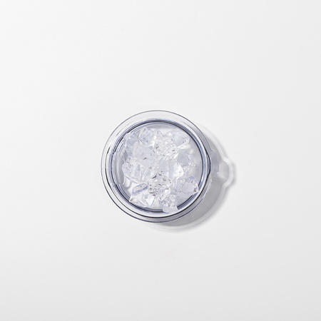 Coffee mug 300 ml - white, lid with artificial ice