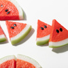 Artificial watermelon pieces