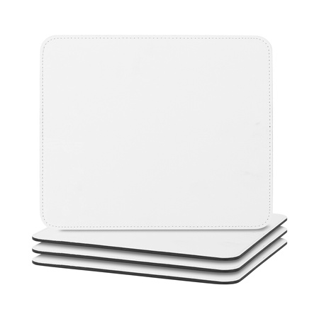 Set of 4 leather table mats for printing