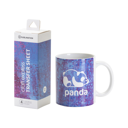 Arkusz transferowy Craft Express Pink Mist 30,5 x 11,4 cm - 4 szt.