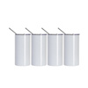 Set of 4 mugs with lockable lid and straw 600 ml for print
