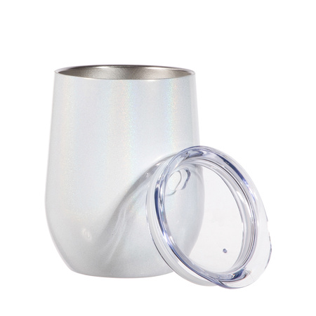 Set of 6 mugs for mulled wine 360 ml for printing - iridescent white