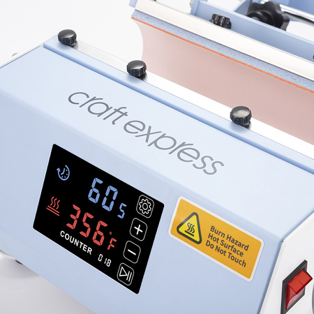 Craft Express Elite Pro Max Touch Screen Blue mug and tumbler press