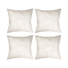 Set of 4 leather pillowcases 40 x 40 cm for printing - light grey