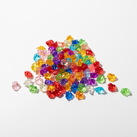 Crushed artificial ice - coloured