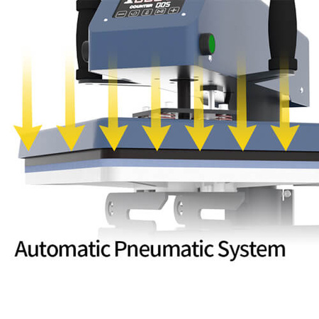 OtterPro Air Press Swing Dual 38 x 38 cm Two-Station Flat Press