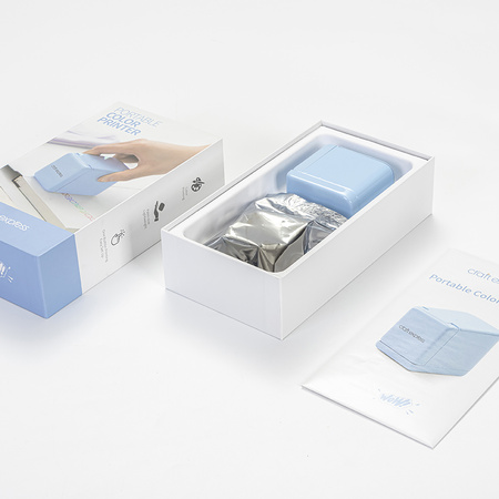 Craft Express Blue hand-held colour mini printer