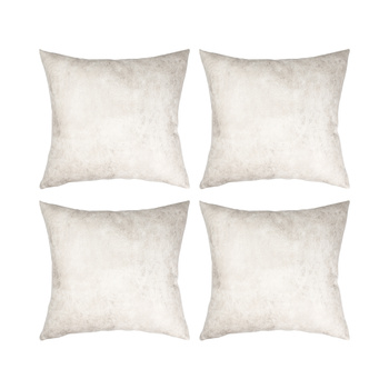 Set of 4 leather pillowcases 40 x 40 cm for printing - light grey
