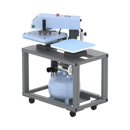 Dwustanowiskowa prasa płaska OtterPro Air Press Swing Dual 38 x 38 cm