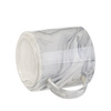 Zestaw 6 ceramicznych kubków 350 ml do nadruku - szary marmur