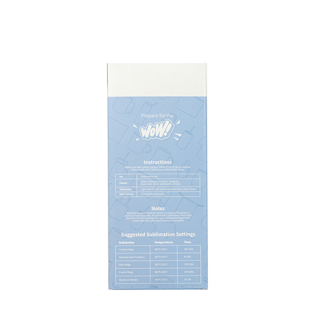 Papier sublimacyjny 102 x 241 mm Craft Express - 110 arkuszy