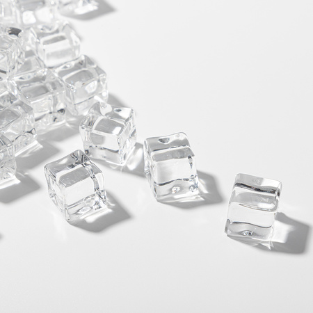 Artificial ice cubes - clear
