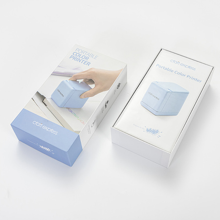 Ręczna, kolorowa mini drukarka Craft Express Blue