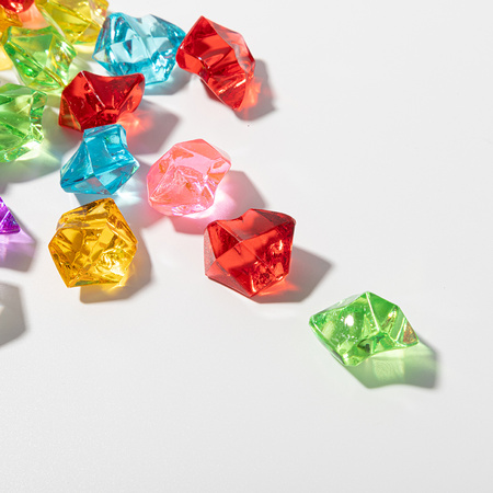 Crushed artificial ice - coloured