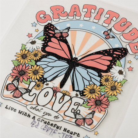 Folia brokatowa do druku OtterPro DTF 60 cm x 100 m - Silver