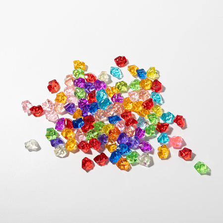 Crushed artificial ice - coloured