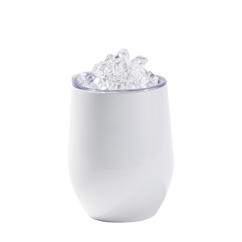 Mug for mulled wine 360 ml - white, lid with artificial ice