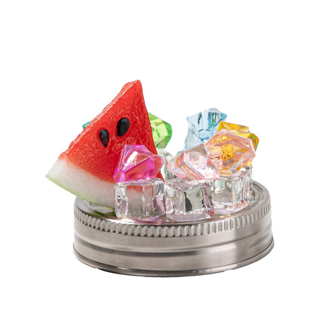 Lid with artificial coloured ice and watermelon for BW74/75 mugs