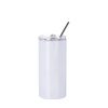 Set of 4 480 ml cups with straw for printing