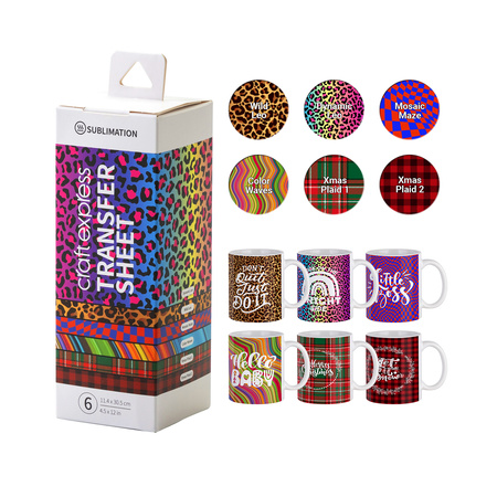 Zestaw arkusz transferowych Craft Express B 30,5 x 11,4 cm - 6 szt.