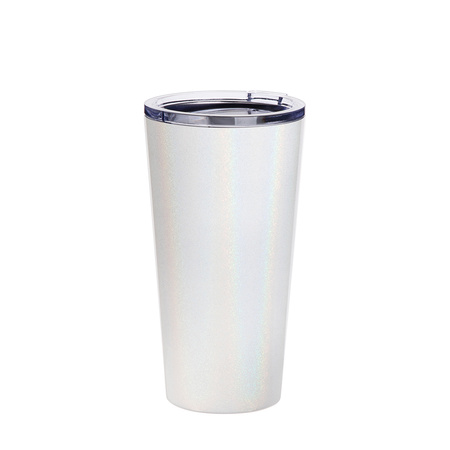 Set of 4 480ml tumblers for printing - iridescent white