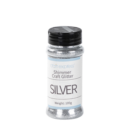 Craft Express Silver Glitter 100 g