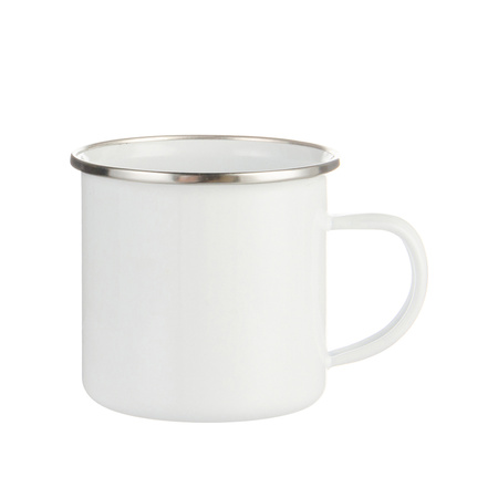 Set of 4 enamel mugs 360 ml for printing