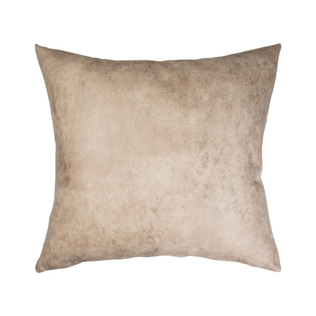 Set of 4 leather pillowcases 40 x 40 cm for printing - light brown