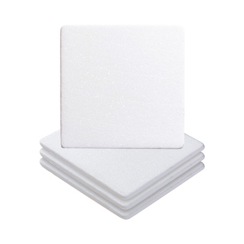 Set of 4 square marble mug coasters for printing