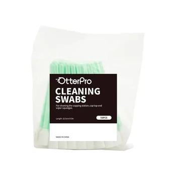 Foam-tipped cleaning swab