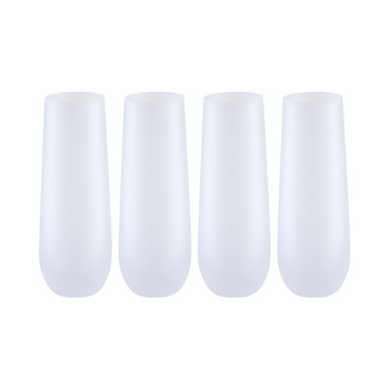 Set of 4 champagne glasses 300ml for printing